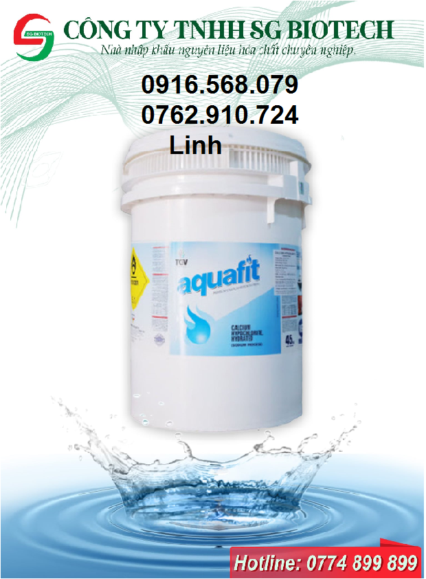 Chlorine Aquafit ấn độ thùng cao 45kg, diệt khuẩn